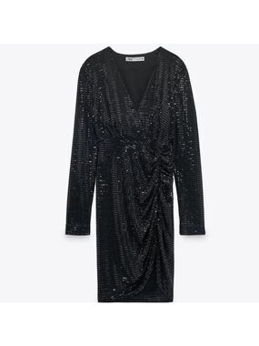 Zara Black Sequin Dress